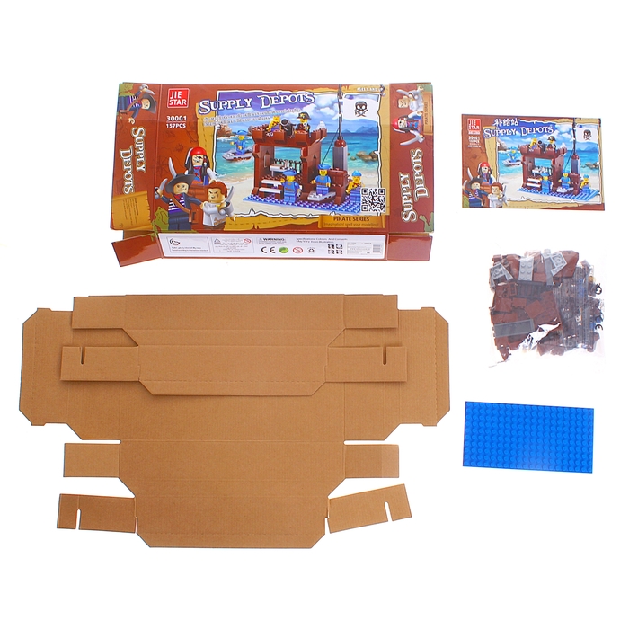 Конструктор «Пиратская крепость», 157 деталей