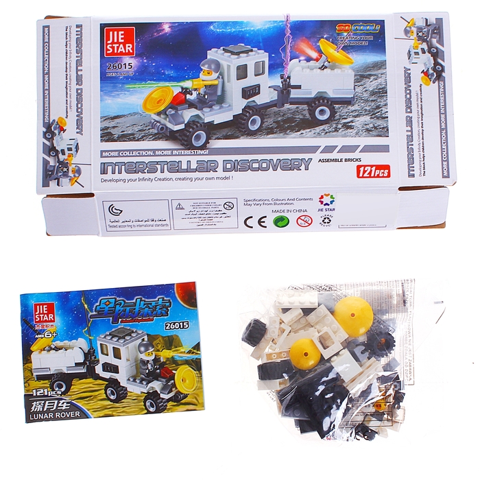 Конструктор «Луноход», 121 деталь