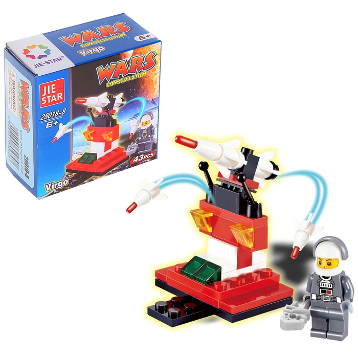 Конструктор «Космос», 3 в 1, 38-51 деталей, МИКС