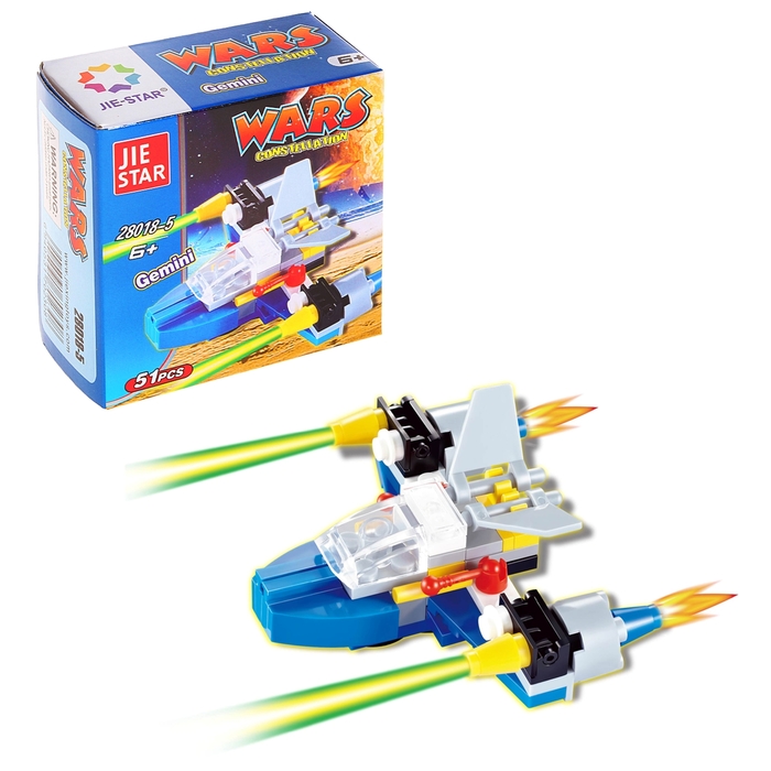 Конструктор «Космос», 3 в 1, 38-51 деталей, МИКС