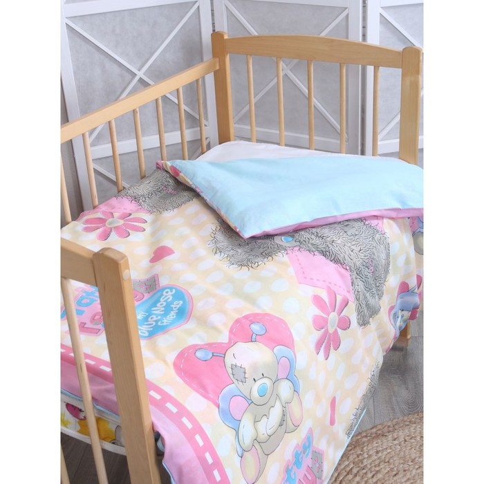

Пододеяльник ясли Mona Liza Kids «Мишка на сером», размер 110x145 см