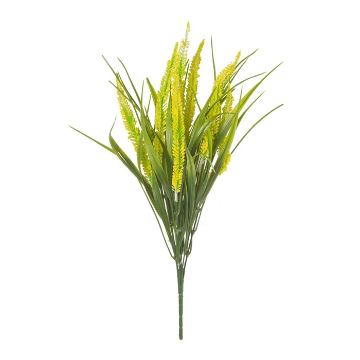 Искусственный цветок «Вереск», высота 40 см, цвет жёлтый искусственный цветок эремурус полевой высота 75 см цвет жёлтый