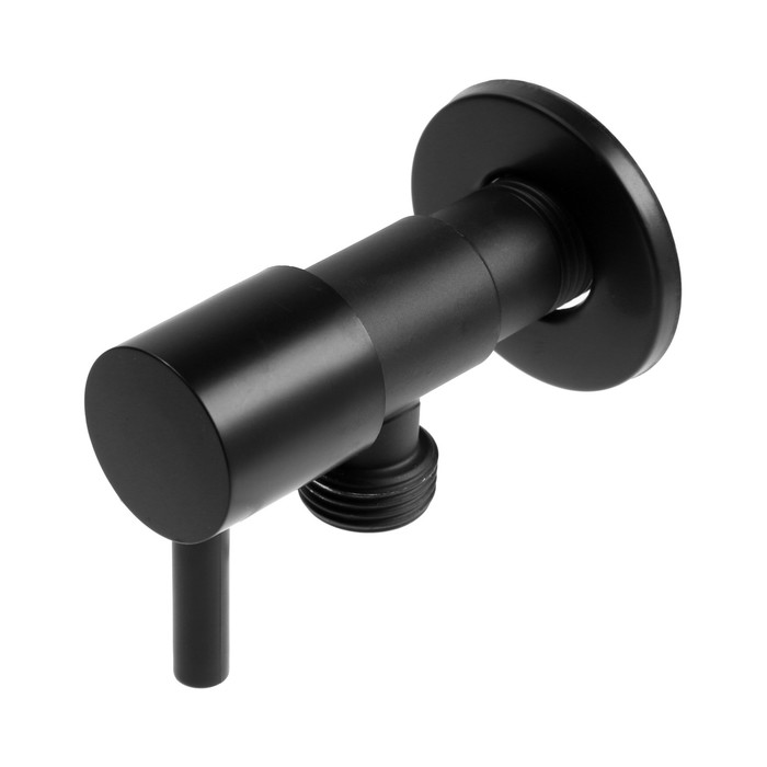 

Кран угловой ZEIN engr, 1/2" х 1/2", кран-букса латунь, нержавеющая сталь, черный