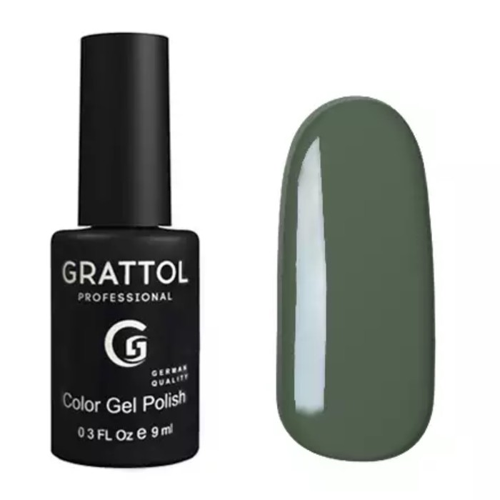 

Гель-лак Grattol Color Gel Polish, №059 Green Gray, 9 мл