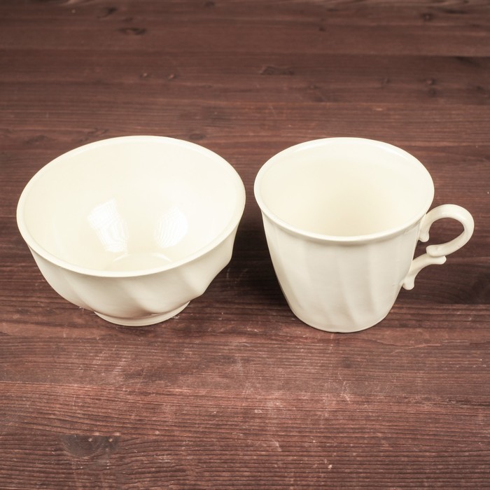 Столовый набор "Собачка", кружка 0,4 л и салатник 0,6 л