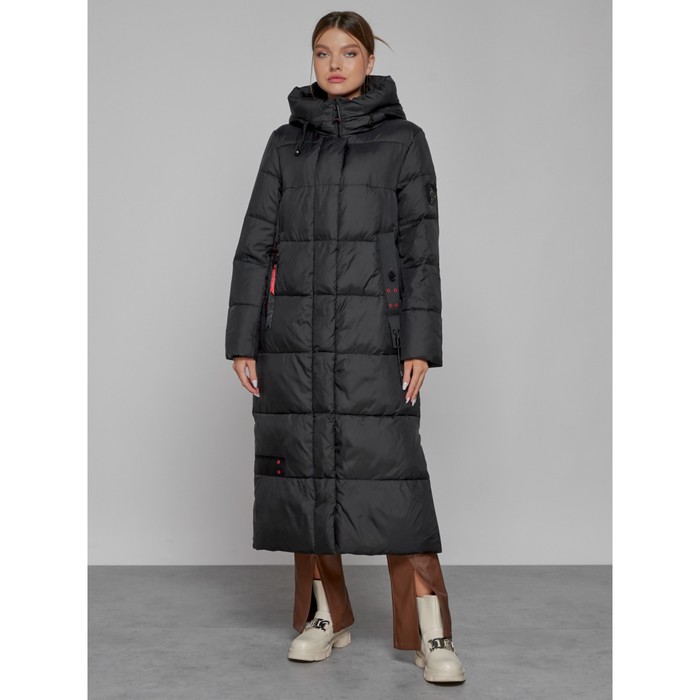 

Пальто утепленное зимнее женское, размер 48, цвет чёрный