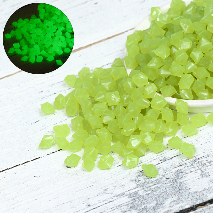 

Декоративная крошка для аквариума, светящиеся, 9 - 13 мм, 500 г, желтая