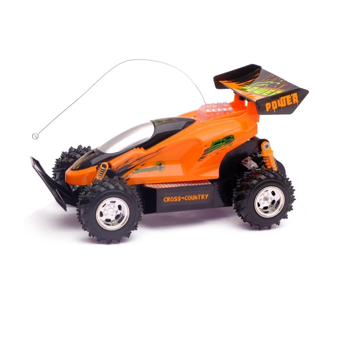Машина радиоуправляемая "Багги", с аккумулятором, световые эффекты, цвета МИКС