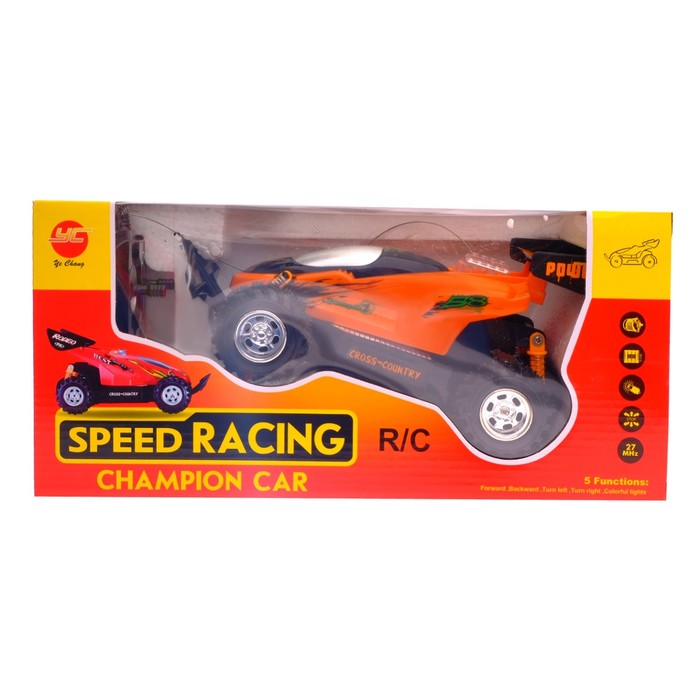 Машина радиоуправляемая "Багги", с аккумулятором, световые эффекты, цвета МИКС