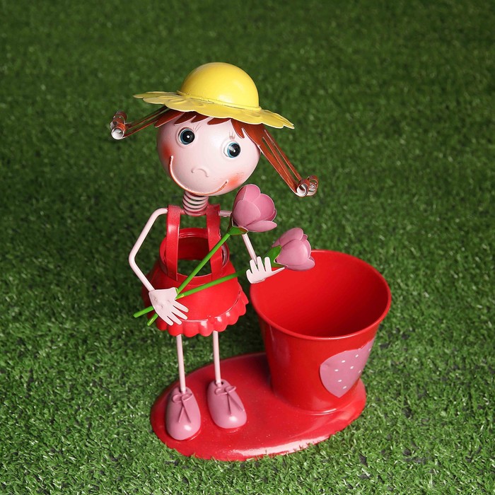 Садовая фигура с кашпо "Джимми" микс