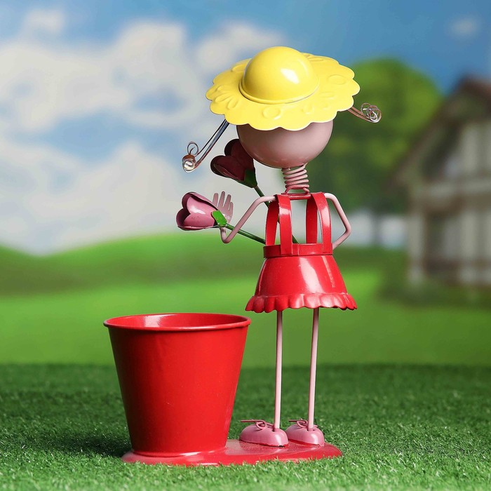 Садовая фигура с кашпо "Джимми" микс