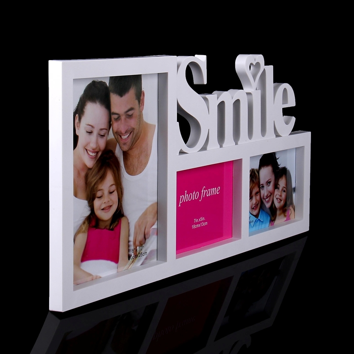 Фоторамка на 3 фото 13х18, 20х25 см SMILE