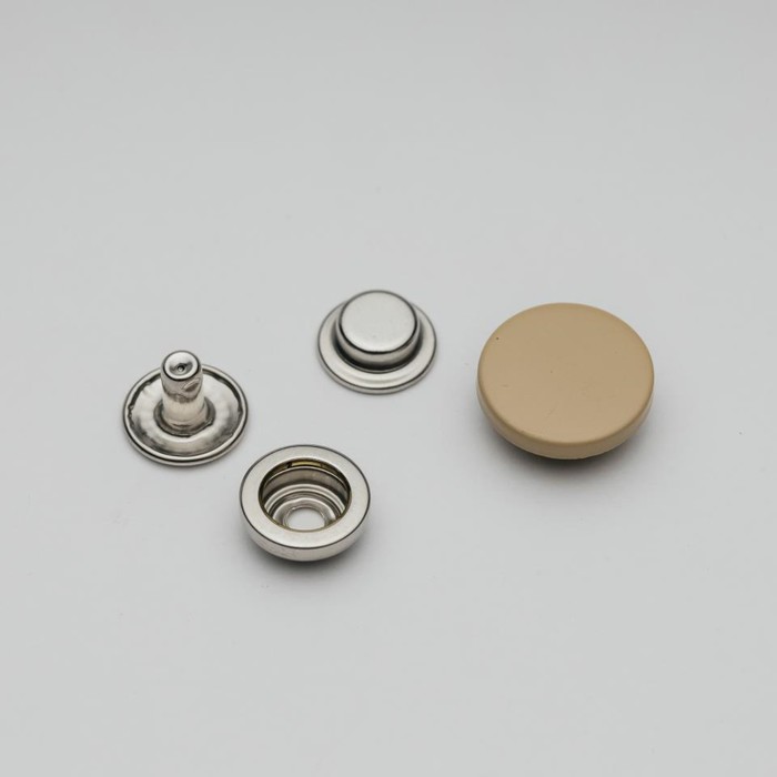 Кнопка установочная декоративная, размер 15 мм, цвет тёмный капучино