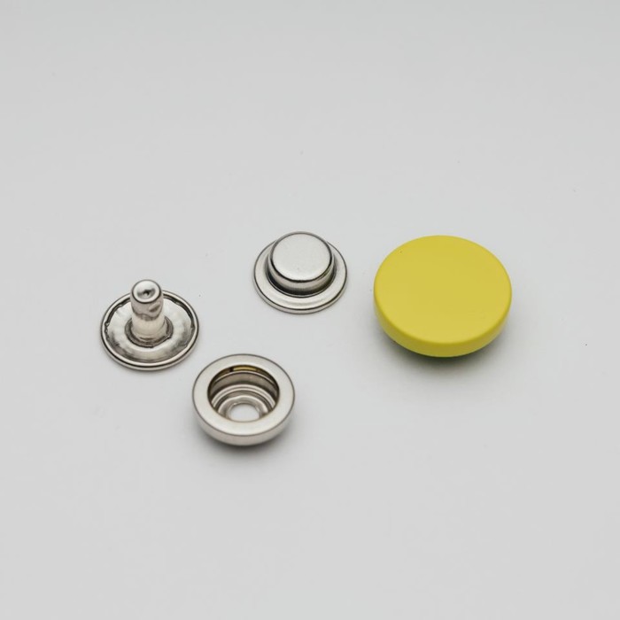 фото Кнопка установочная декоративная, размер 15 мм, цвет ярко жёлтый zzd
