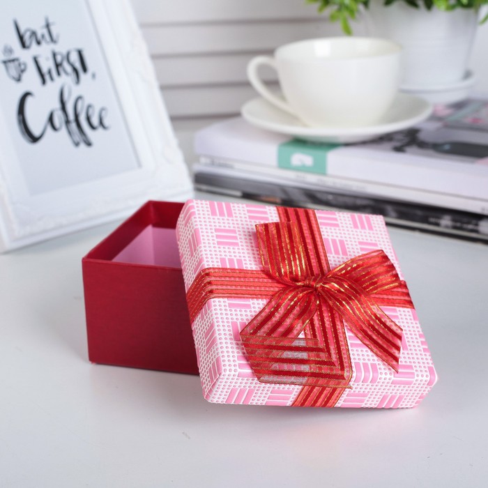 Набор коробок 7в1 "Фактура", розовый, 22 х 22 х 12 - 10 х 10 х 6 см