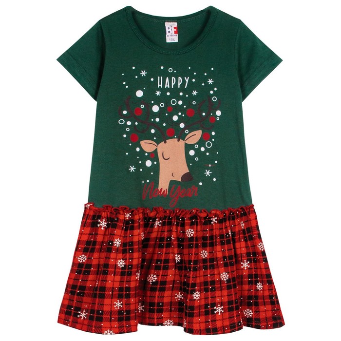 

Платье для девочки, рост 104 см, цвет зелёный