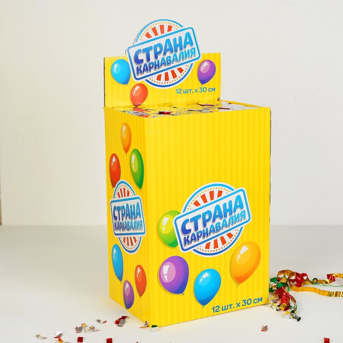 Хлопушка поворотная "На счастье" фанты (фольга, серпантин) 30 см