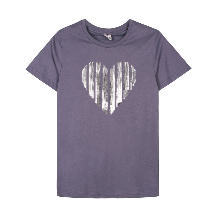 

Футболка женская, размер 54, цвет серо-фиолетовый