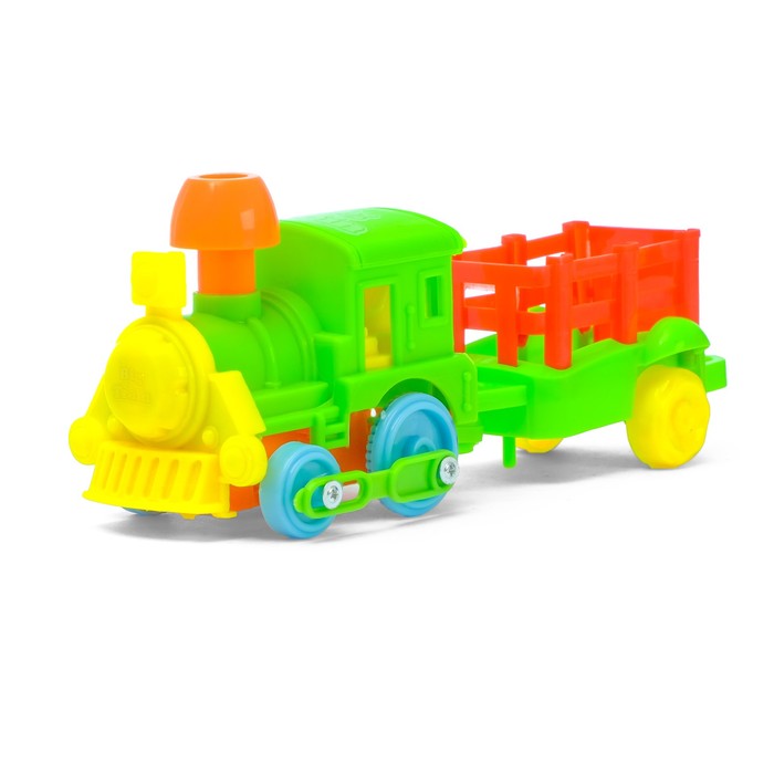 Паровоз инерционный "Весёлое путешествие", цвета МИКС