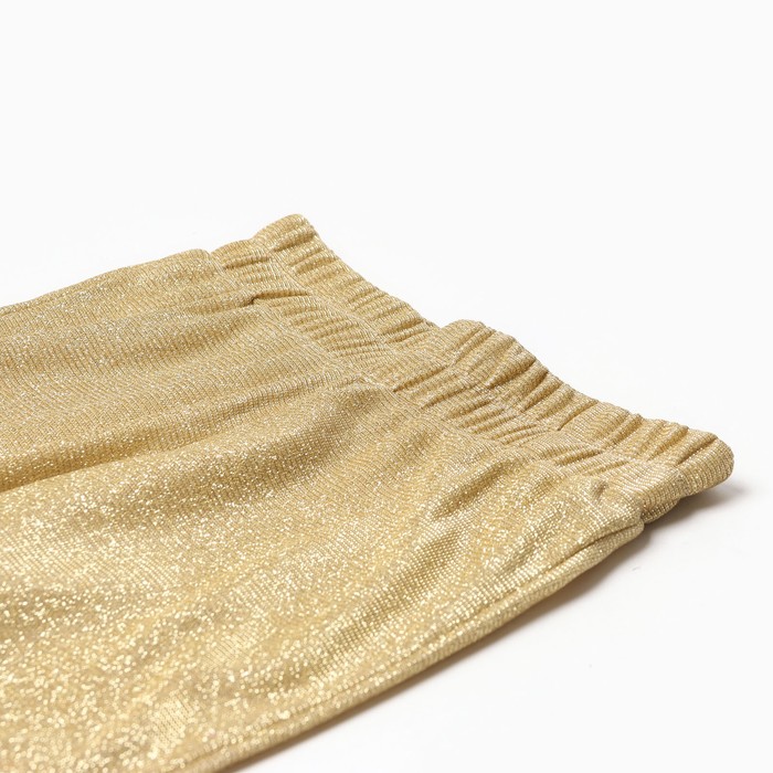 Брюки нарядные для девочки KAFTAN размер 32 (110-116 см), золотой