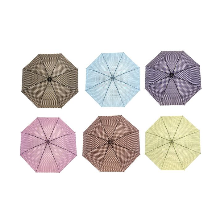 Зонт механический "Соты", R=50см, цвет МИКС