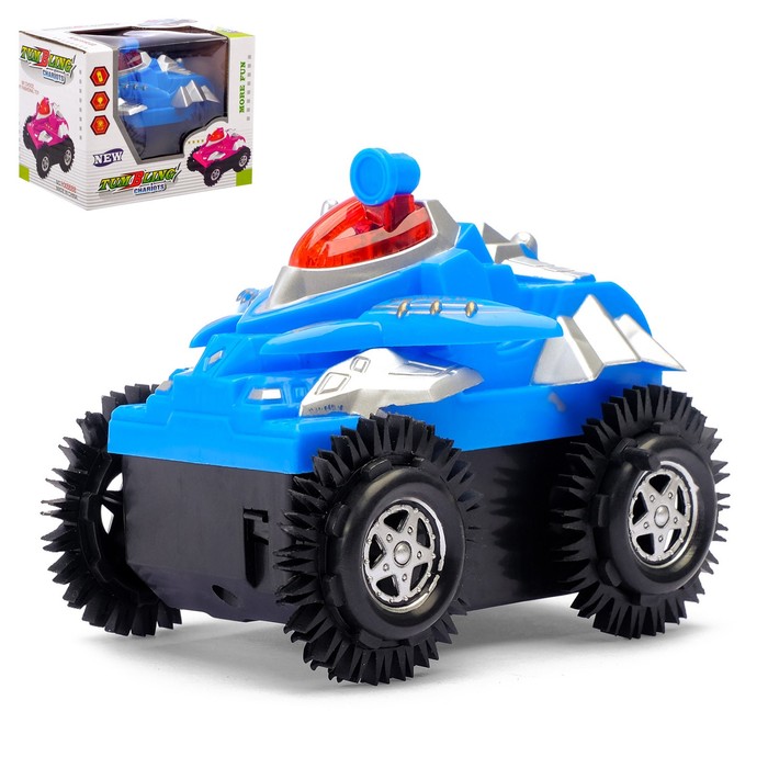 Машина-перевёртыш "Космический десант", работает от батареек, световые эффекты, цвета МИКС