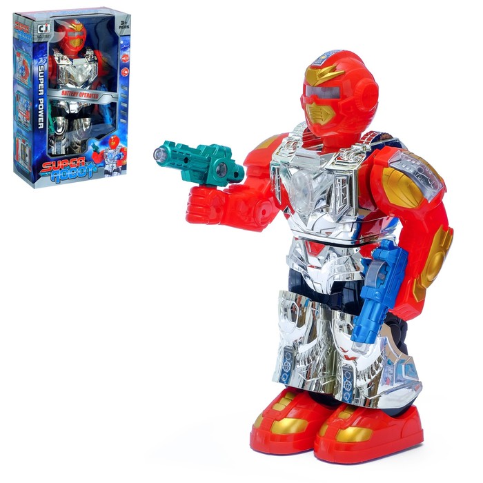 Робот «Космический герой», световые и звуковые эффекты, работает от батареек
