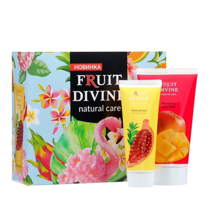 

Подарочный набор Fruit Divine Фламинго: Крем для рук, 75 мл + Молочко для тела, 150 мл