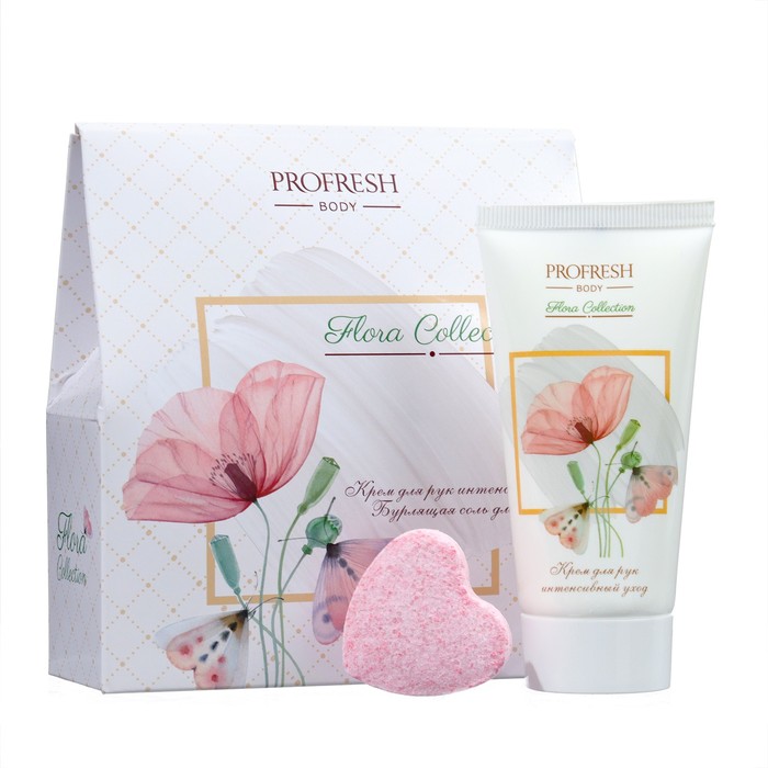 

Подарочный набор Profresh: Крем для рук, 50 мл + Бурлящая соль для ванны, 20 г