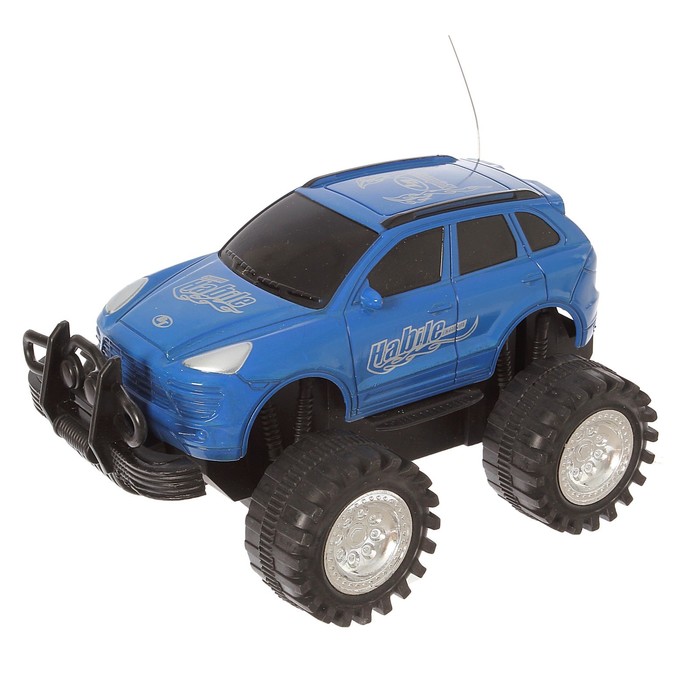 Машина радиоуправляемая "Джип", работает от батареек, цвета МИКС