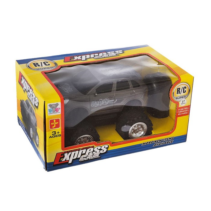 Машина радиоуправляемая "Джип", работает от батареек, цвета МИКС