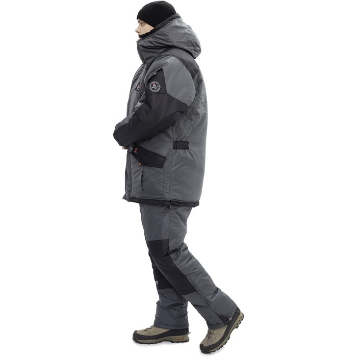 фото Костюм "горка зимняя", taslan, размер 50, цвет серый/чёрный азимут