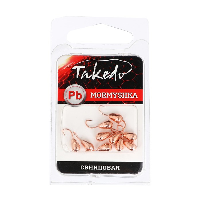 

Мормышка свинцовая TAKEDO Капля 4 мм, медная, с отверстием