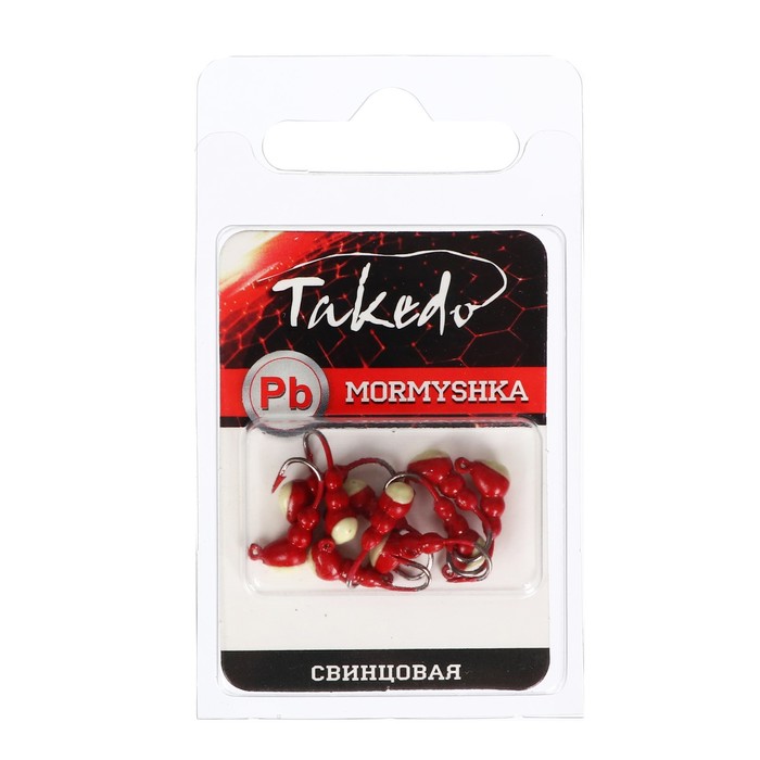 

Мормышка свинцовая TAKEDO Муравей 4 мм, крашенная цвет №18, с ушком, с фосфорной пяткой