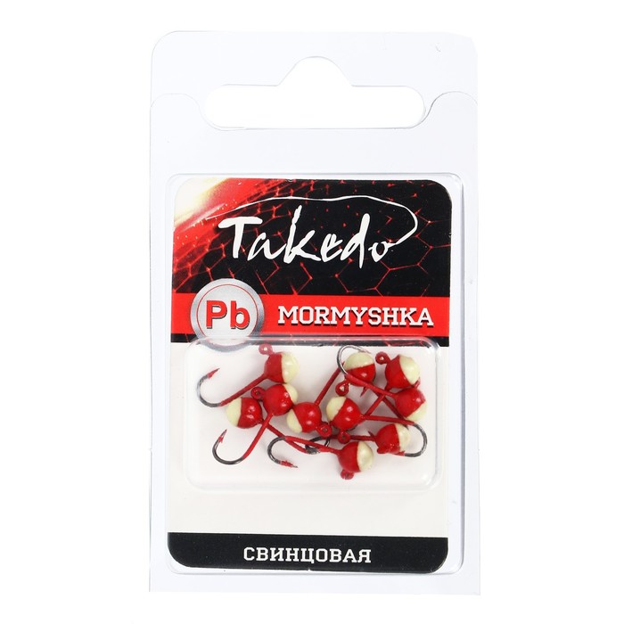 

Мормышка свинцовая TAKEDO Шар 4 мм, цвет №18, с ушком, с фосфорной пяткой