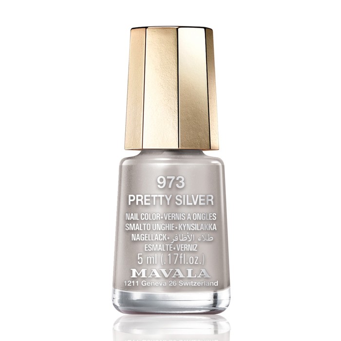 

Лак для ногтей Mavala, тон 973 Pretty Silver, 5 мл
