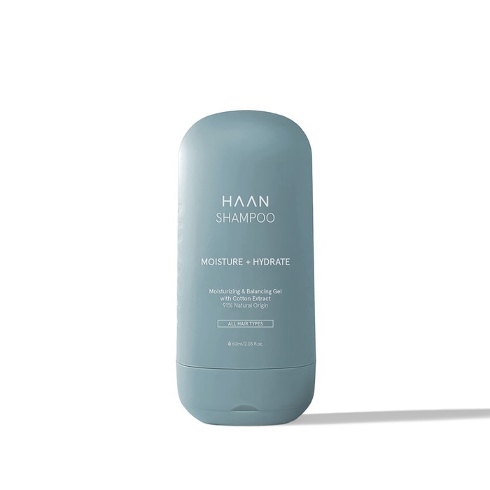 Шампунь для волос Haan «Утренняя свежесть», бессульфатный, с пребиотиками, 60 мл haan дезодорант с пребиотиками утренняя свежесть 40 мл