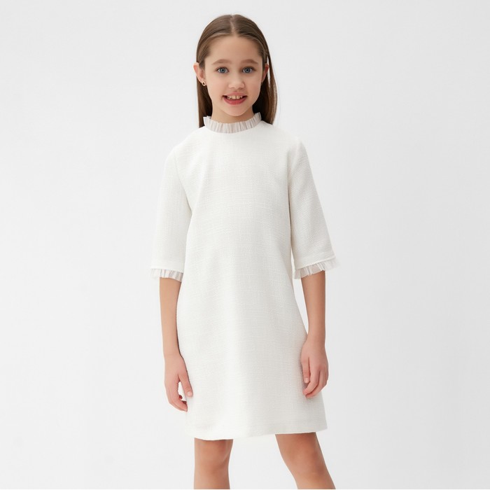 

Платье для девочки MINAKU: PartyDress, цвет белый, рост 140 см