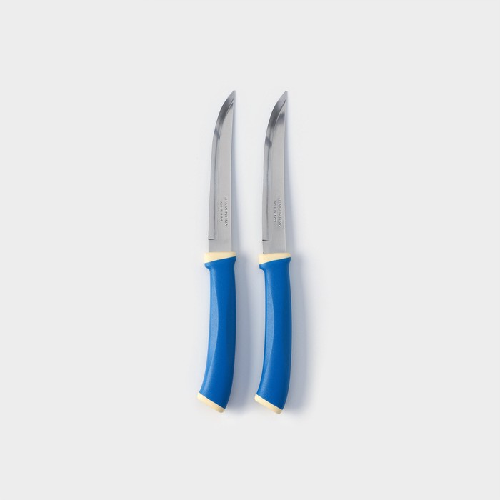 Набор кухонных ножей TRAMONTINA Felice, 2 предмета, цвет синий набор кухонных ножей zanussi milano керамика 4 предмета