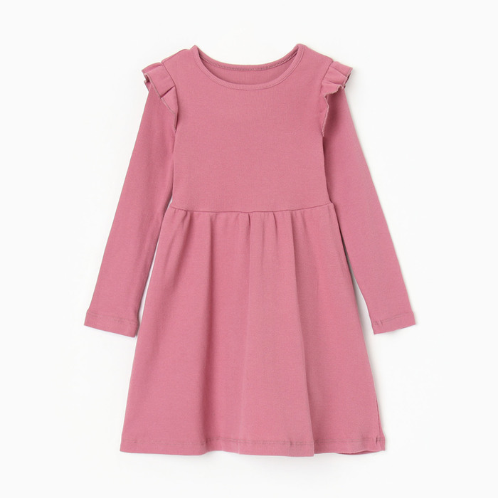 Платье для девочки, цвет пыльная роза, рост 98-104 см