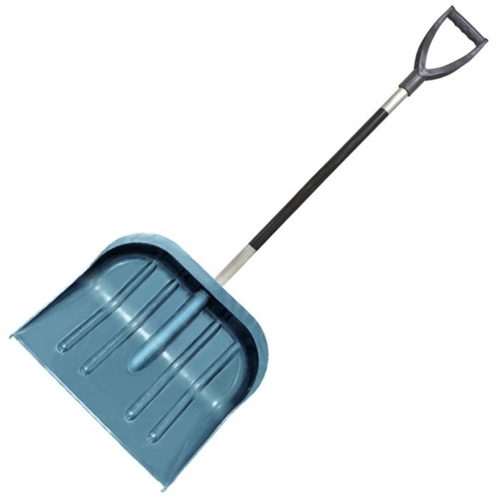 

Лопата пластиковая, ковш 460 × 400 мм, с металлической планкой, металлический черенок с V-ручкой