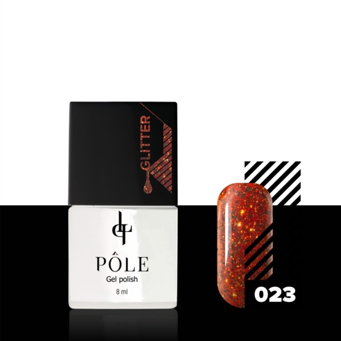 

Гель-лак Pole Glitter, №23 спелый нектарин, 8 мл