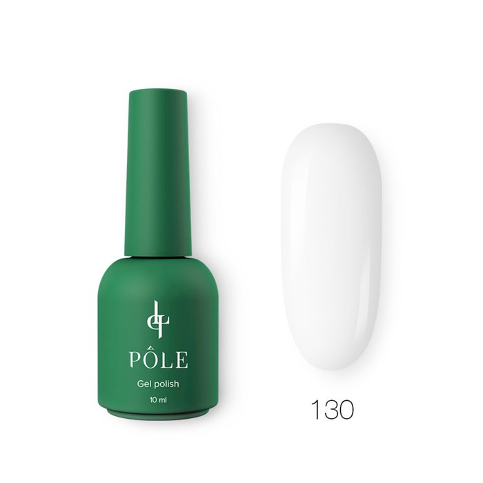 

Гель-лак Pole Inspired by France «Роскошь», №130 классический белый, 10 мл