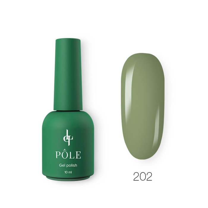 

Гель-лак Pole Inspired by France «Роскошь», №202 тропический хаки, 10 мл