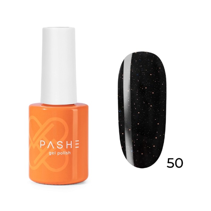 

Цветной гель-лак Pashe Atelier, №50 чёрный опал, 9 мл