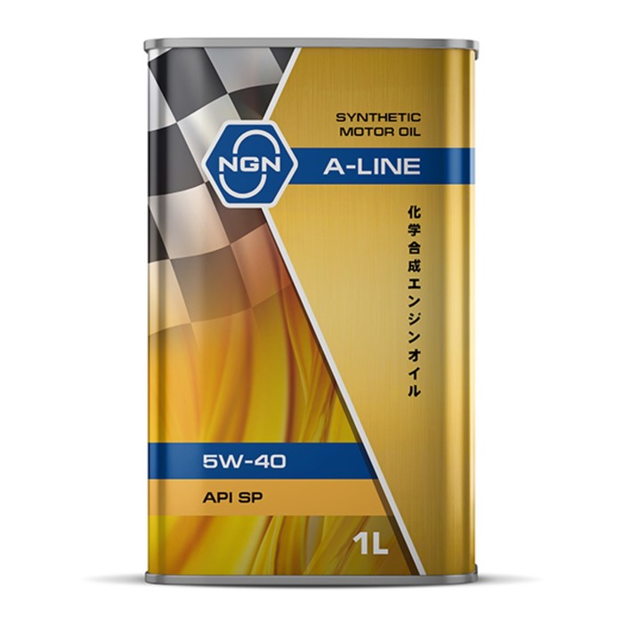 Масло моторное NGN A-Line 5W-40 SP, синтетическое, 1 л масло моторное abro premium 5w 40 sp синтетическое 1 л