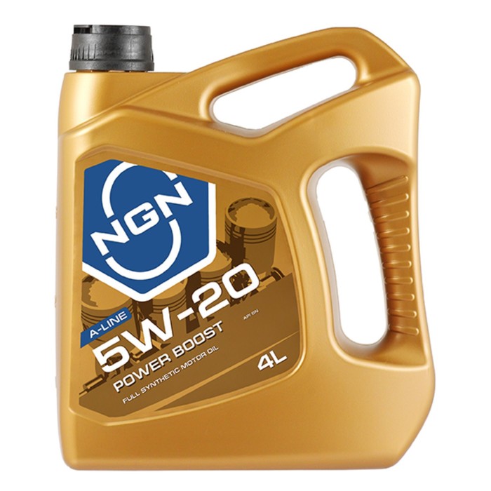Масло моторное NGN A-Line POWER BOOST 5W-20 SN, синтетическое, 4 л