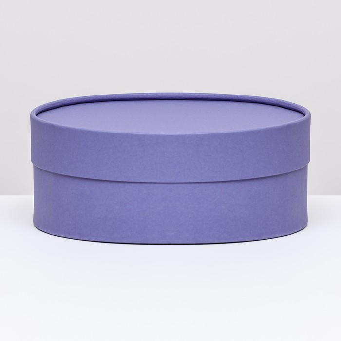 Подарочная коробка Нежность фиолетовая, завальцованная без окна, 21 х 8 см