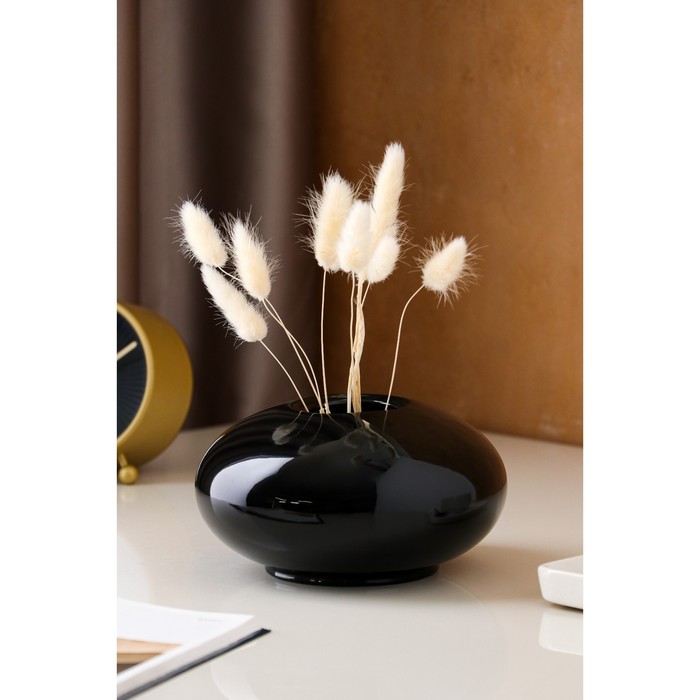 Ваза "Пайетка" чёрный