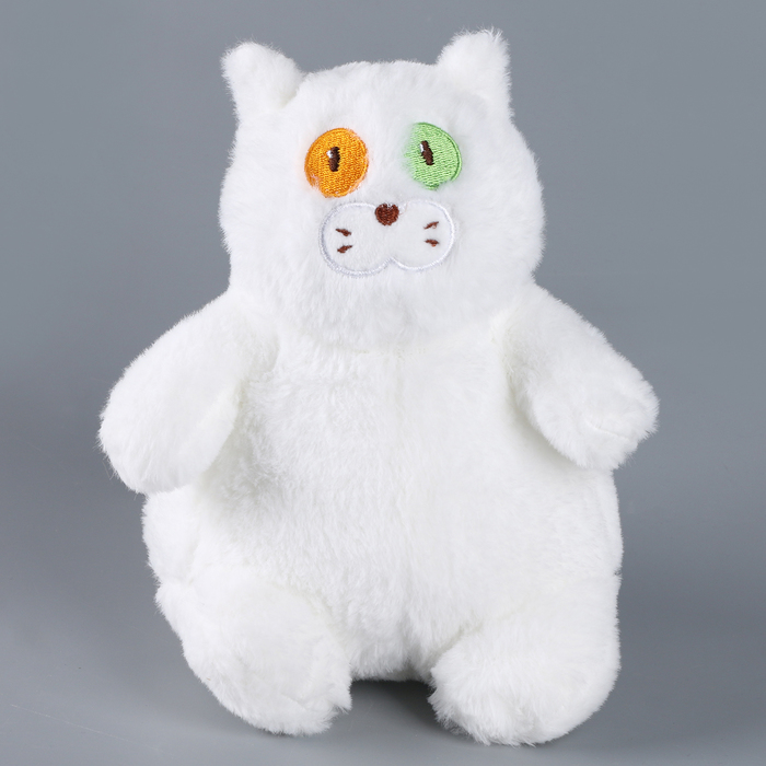 Мягкая игрушка Котик, 23 см, цвет белый